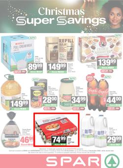 SPAR & SUPERSPAR KwaZulu-Natal Town : Christmas Super Savings (24 November - 07 December 2025), page 1