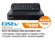 Dstv HD Single View Decoder 10S DSD4142S
