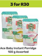 Ace Baby Instant Porridge Assorted-For 3 x 100g