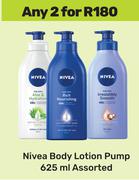Nivea Body Lotion Pump Assorted-For Any 2 x 625ml