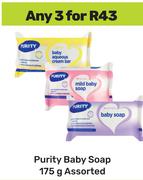 Purity Baby Soap Assorted-For Any 3 x 175g