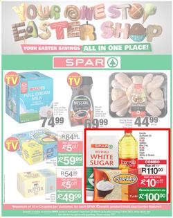 SPAR EASTERN CAPE : Your One Stop Easter Shop (23 March - 5 April 2021) Valid in Acres, Algoa Park, Aliwal North, Aspen, Cambridge, Crossways, Dagbreek, Seaview, Sherwood, page 1