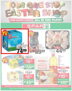 SPAR EASTERN CAPE : Your One Stop Easter Shop (23 March - 5 April 2021) Valid in Acres, Algoa Park, Aliwal North, Aspen, Cambridge, Crossways, Dagbreek, Seaview, Sherwood, page 1