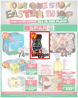 SPAR EASTERN CAPE : Your One Stop Easter Shop (23 March - 5 April 2021) Valid in Acres, Algoa Park, Aliwal North, Aspen, Cambridge, Crossways, Dagbreek, Seaview, Sherwood, page 1
