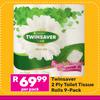 Twinsaver 2 Ply Toilet Tissue Rolls (9 Pack)-Per Pack