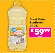 Great Value Sunflower Oil-2Ltr