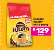 Nescafe Ricoffy Refill-800g Each