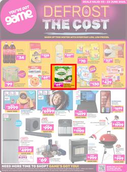 Game : Defrost The Cost (03 June - 23 June 2025), page 1