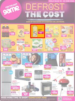 Game : Defrost The Cost (03 June - 23 June 2025), page 1