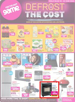 Game : Defrost The Cost (03 June - 23 June 2025), page 1