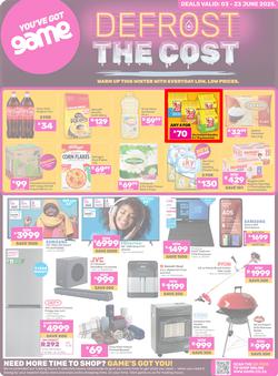 Game : Defrost The Cost (03 June - 23 June 2025), page 1