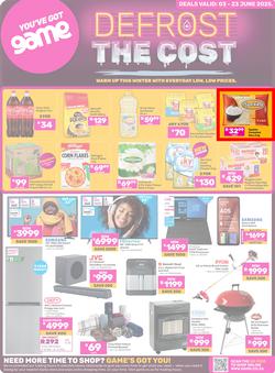 Game : Defrost The Cost (03 June - 23 June 2025), page 1