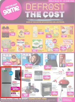 Game : Defrost The Cost (03 June - 23 June 2025), page 1