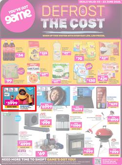 Game : Defrost The Cost (03 June - 23 June 2025), page 1