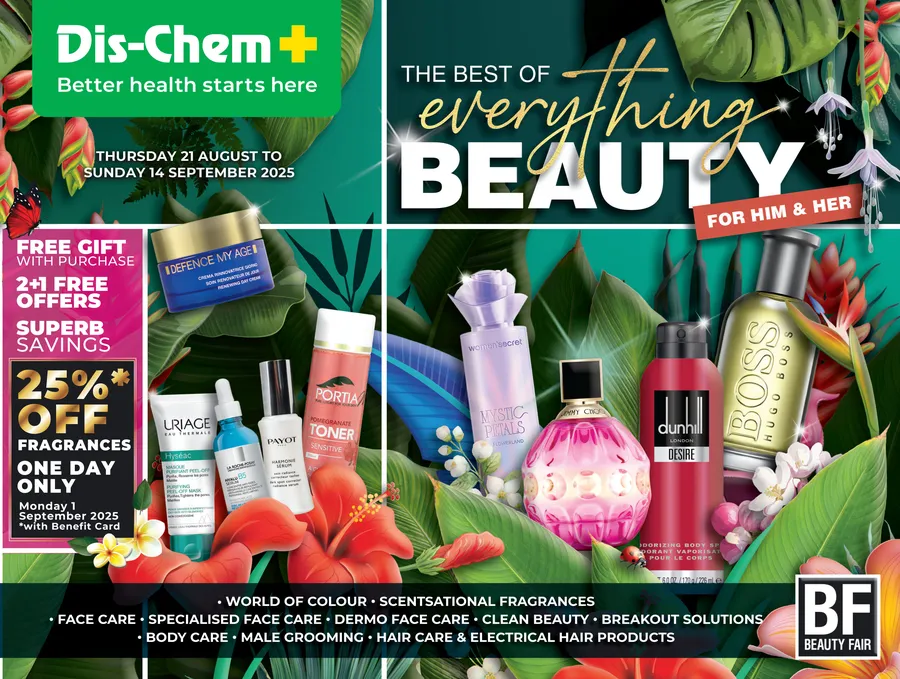 Dis-Chem : The Best Of Everything Beauty (21 August - 14 September 2025)