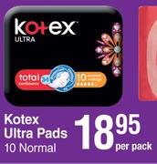 Kotex Ultra Pads (Normal)-10 Per Pack