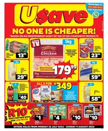 Usave Northern Cape & Free State : No One Is Cheaper (22 July - 11 August 2024)