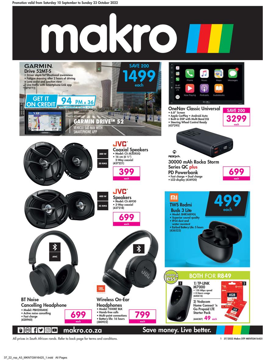 Garmin prices best sale at makro