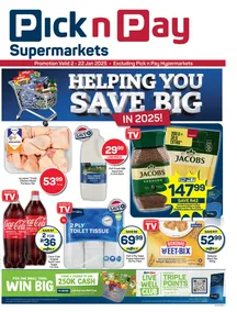 Pick n Pay KwaZulu-Natal : Specials (02 January - 22 January 2025)