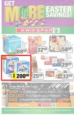 KWIKSPAR EASTERN CAPE : Get More Easter Savings (22 March - 03 April 2022) | Valid In Abbotsford, Beacon Isle, Burt Drive, Butterworth, Cambridge West, Colchester, Dhaysons, East End, Miramar, page 1