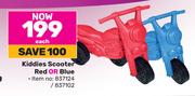 Kiddies Scooter Red Or Blue-Each