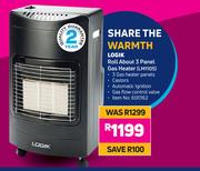 Logik Roll About 3 Panel Gas Heater LM1105