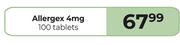 Allergex 4mg 100 Tablets