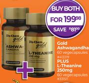 Dis-Chem Gold Ashwagandha 60 Vegecapsules Plus L-Theanine 250mg 60 Vegecapsules-For Both