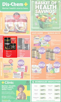 Dis-Chem : Health Savings (17 June - 13 July 2025), page 1