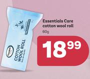 Essentials Care Cotton Wool Roll-60g