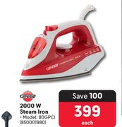 Genesis 2000W Steam Iron850001980-Each