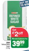 Spar Refined White Sugar-2.5kg Each