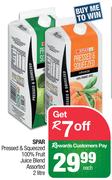 Spar Pressed & Squeezed 100% Fruit Juice Blend Assorted-2Ltr Each