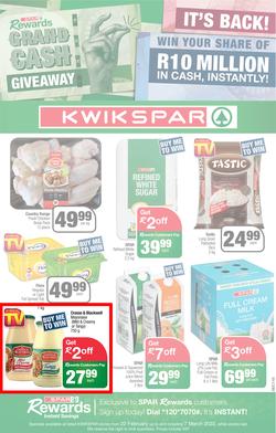 KWIKSPAR EASTERN CAPE : Grand Cash Giveaway (22 February - 07 March 2022) | Valid In Abbotsford, Beacon Isle, Beetlestone, Burt Drive, Butterworth, Cambridge West, Colchester, Dhaysons, East End, page 1