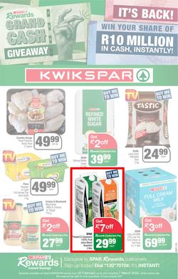 KWIKSPAR EASTERN CAPE : Grand Cash Giveaway (22 February - 07 March 2022) | Valid In Abbotsford, Beacon Isle, Beetlestone, Burt Drive, Butterworth, Cambridge West, Colchester, Dhaysons, East End, page 1
