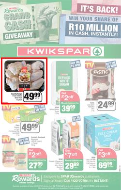 KWIKSPAR EASTERN CAPE : Grand Cash Giveaway (22 February - 07 March 2022) | Valid In Abbotsford, Beacon Isle, Beetlestone, Burt Drive, Butterworth, Cambridge West, Colchester, Dhaysons, East End, page 1