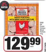 Spar IQF Frozen Chicken Mixed Portions-4Kg
