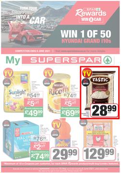 SUPERSPAR EASTERN CAPE : My Superspar (25 May - 6 June 2021) Valid in Despatch, Sunridge, Nicks Food Berea, Vincent, Knysna, George, Jeffery's Bay, St. Francis Bay, Port Alfred, Uitenhage, Queenstown, page 1