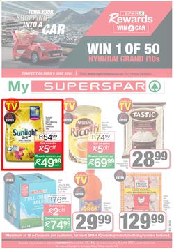 SUPERSPAR EASTERN CAPE : My Superspar (25 May - 6 June 2021) Valid in Despatch, Sunridge, Nicks Food Berea, Vincent, Knysna, George, Jeffery's Bay, St. Francis Bay, Port Alfred, Uitenhage, Queenstown, page 1