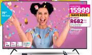 Hisense 75" Premium UHD Smart TV 75A6G