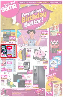 Game : Everything's Birthday Better (27 April - 03 May 2022), page 1