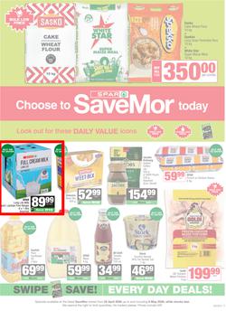 SPAR SaveMor Eastern Cape : Choose To SaveMor Today (22 April - 08 May 2026), page 1