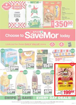 SPAR SaveMor Eastern Cape : Choose To SaveMor Today (22 April - 08 May 2026), page 1
