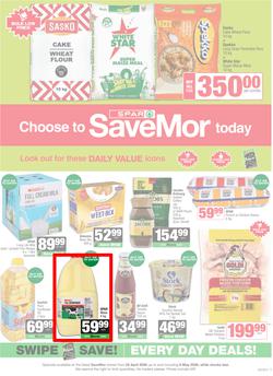 SPAR SaveMor Eastern Cape : Choose To SaveMor Today (22 April - 08 May 2026), page 1