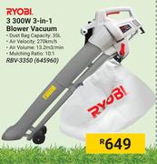 Ryobi 3300W 3 In 1 Blower Vacuum RBV-3350
