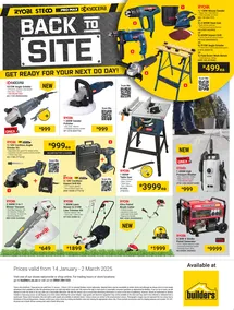 Builders : Ryobi (14 January - 02 March 2025)