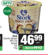 Stork Country Spread 40% Fat Spread Tub-1kg