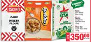 Sasko Cake Wheat Flour 10Kg + Spekko Long Grain Rice 10kg & Whitestar Maize Meal 10Kg-For All