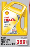 Shell Helix HX5 15W-40, Motor Oil SHL.8274-5L Each