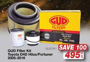 Gud Filter Kit For Toyota D4D Hilux/Fortuner 2005-2016 GUD.FK1-Per Kit